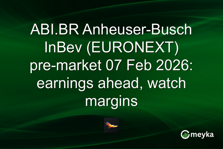 ABI.BR Anheuser-Busch InBev (EURONEXT) pre-market 07 Feb 2026: earnings ahead, watch margins