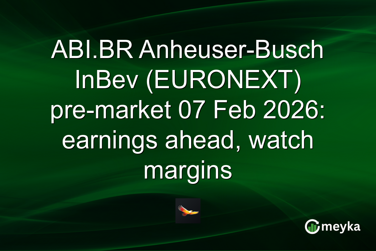 ABI.BR Anheuser-Busch InBev (EURONEXT) pre-market 07 Feb 2026: earnings ahead, watch margins