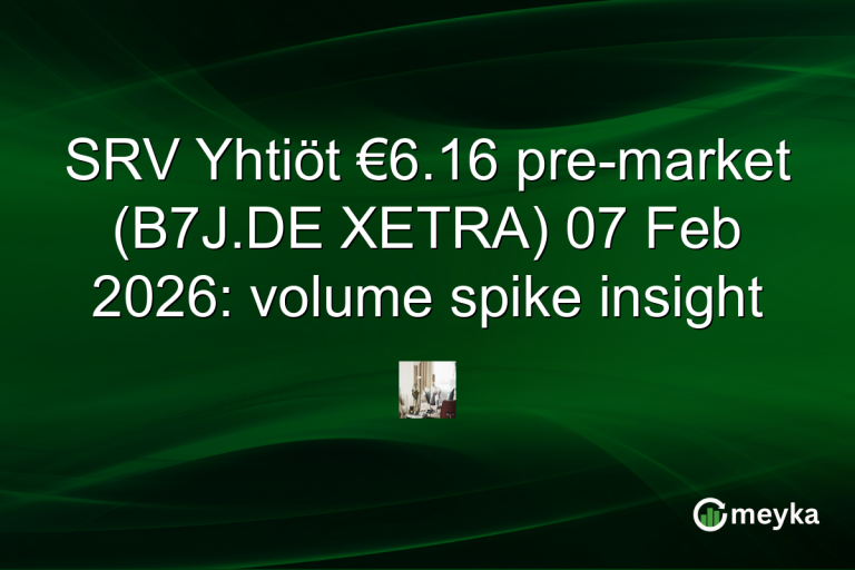 SRV Yhtiöt €6.16 pre-market (B7J.DE XETRA) 07 Feb 2026: volume spike insight