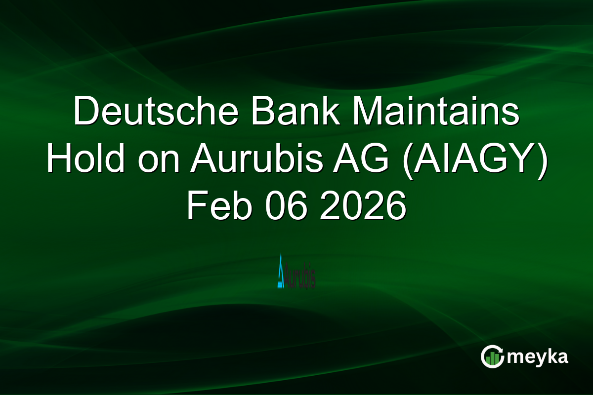 Deutsche Bank Maintains Hold on Aurubis AG (AIAGY) Feb 06 2026