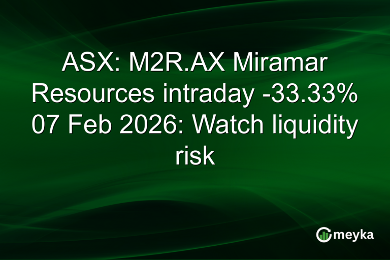 ASX: M2R.AX Miramar Resources intraday -33.33% 07 Feb 2026: Watch liquidity risk