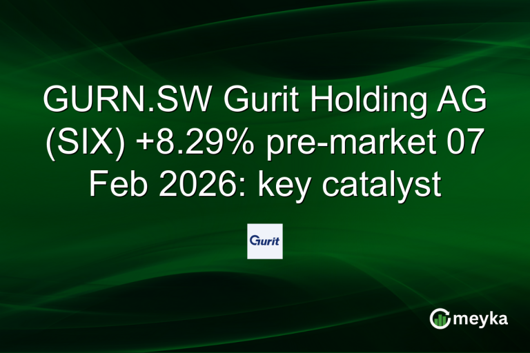 GURN.SW Gurit Holding AG (SIX) +8.29% pre-market 07 Feb 2026: key catalyst