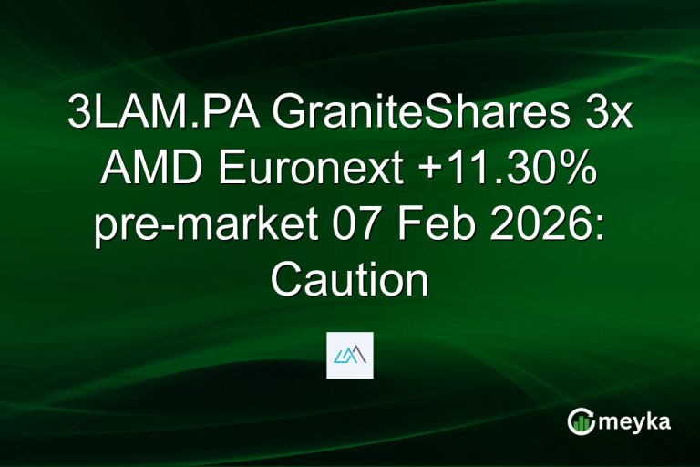 3LAM.PA GraniteShares 3x AMD Euronext +11.30% pre-market 07 Feb 2026: Caution