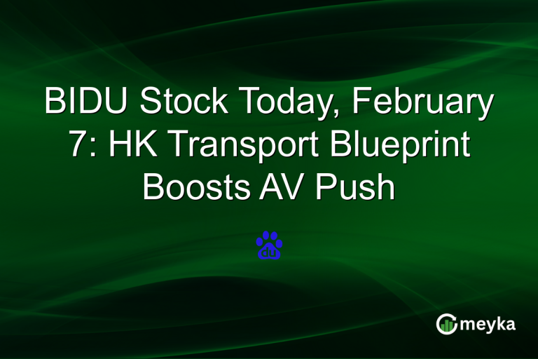 BIDU Stock Today, February 7: HK Transport Blueprint Boosts AV Push