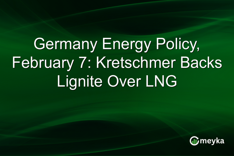 Germany Energy Policy, February 7: Kretschmer Backs Lignite Over LNG