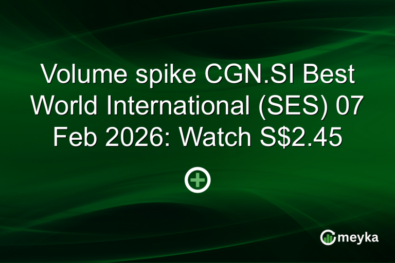 Volume spike CGN.SI Best World International (SES) 07 Feb 2026: Watch S$2.45