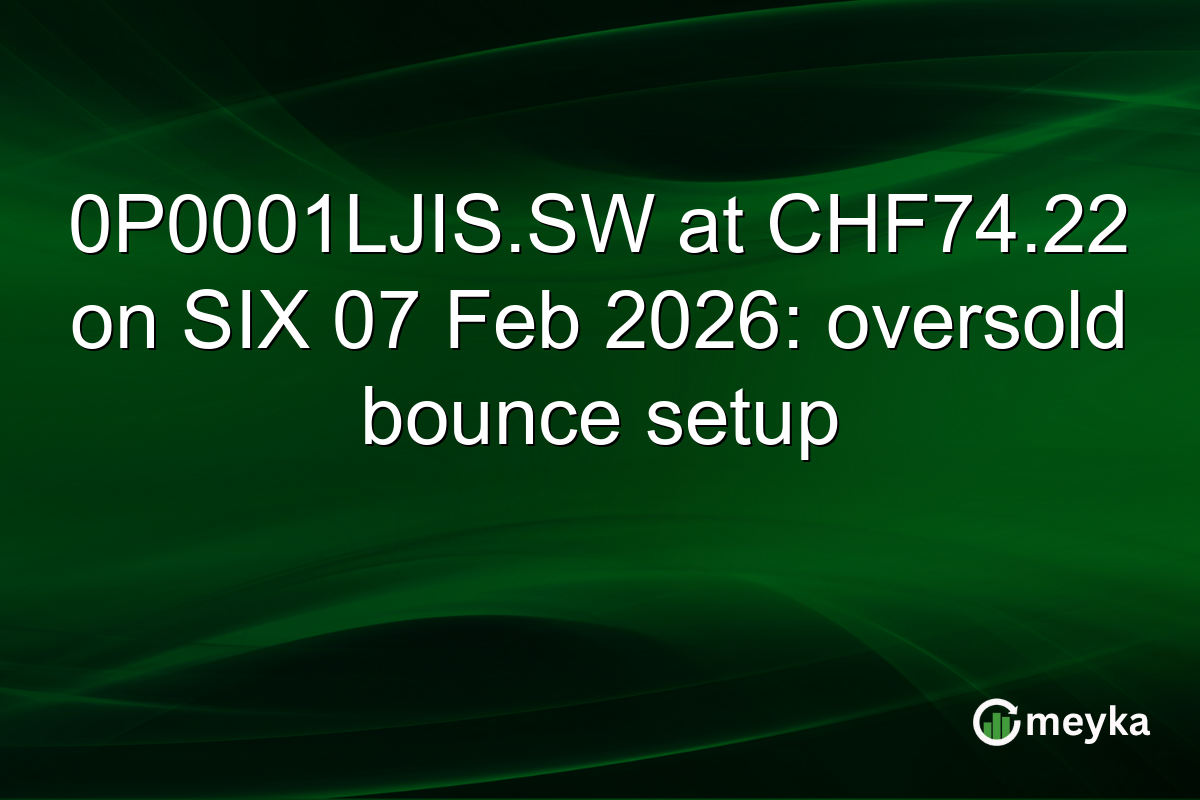 0P0001LJIS.SW at CHF74.22 on SIX 07 Feb 2026: oversold bounce setup