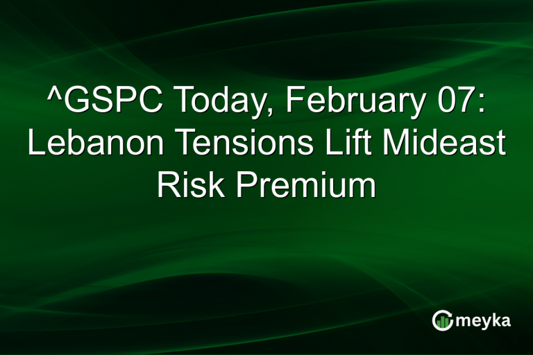 ^GSPC Today, February 07: Lebanon Tensions Lift Mideast Risk Premium