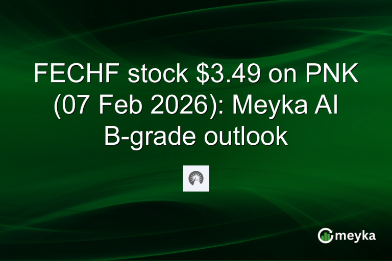 FECHF stock $3.49 on PNK (07 Feb 2026): Meyka AI B-grade outlook