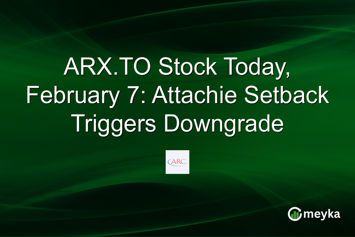 ARX.TO Stock Today, February 7: Attachie Setback Triggers Downgrade