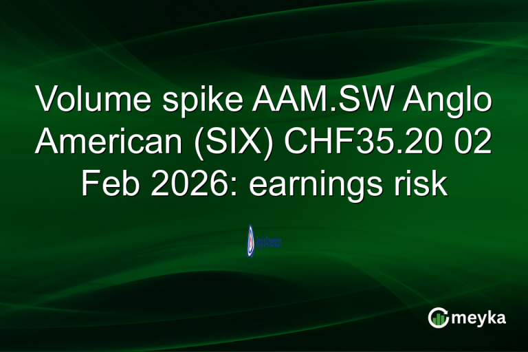 Volume spike AAM.SW Anglo American (SIX) CHF35.20 02 Feb 2026: earnings risk