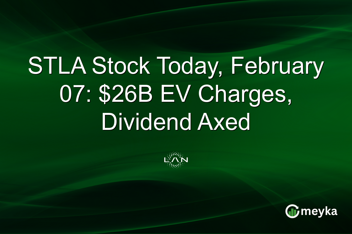 STLA Stock Today, February 07: $26B EV Charges, Dividend Axed