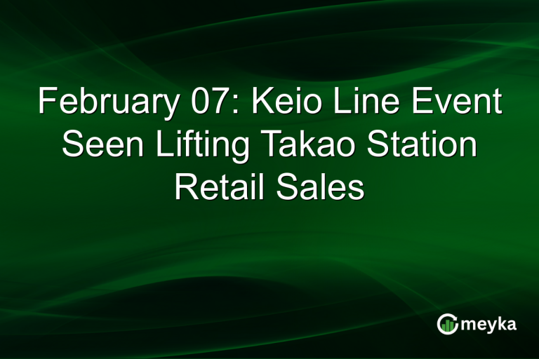 February 07: Keio Line Event Seen Lifting Takao Station Retail Sales