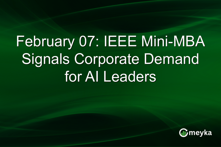 February 07: IEEE Mini-MBA Signals Corporate Demand for AI Leaders