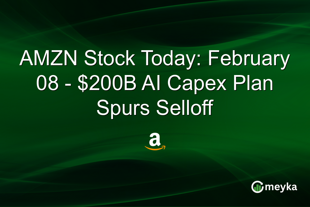 AMZN Stock Today: February 08 - $200B AI Capex Plan Spurs Selloff