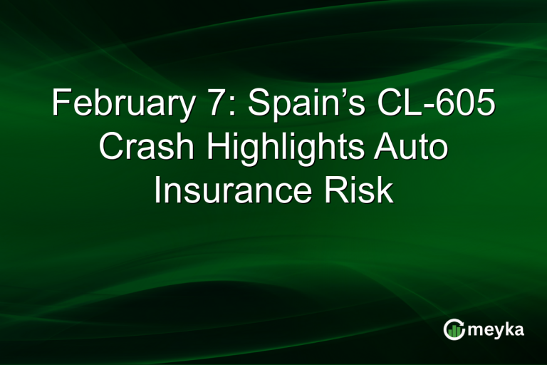 February 7: Spain’s CL-605 Crash Highlights Auto Insurance Risk