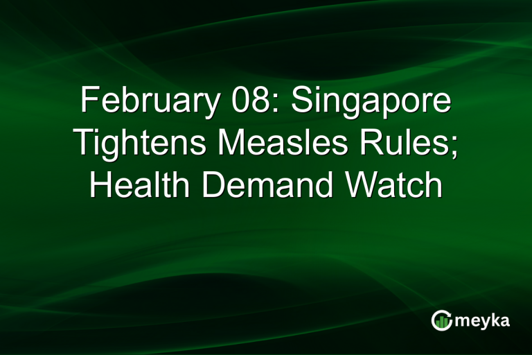 February 08: Singapore Tightens Measles Rules; Health Demand Watch
