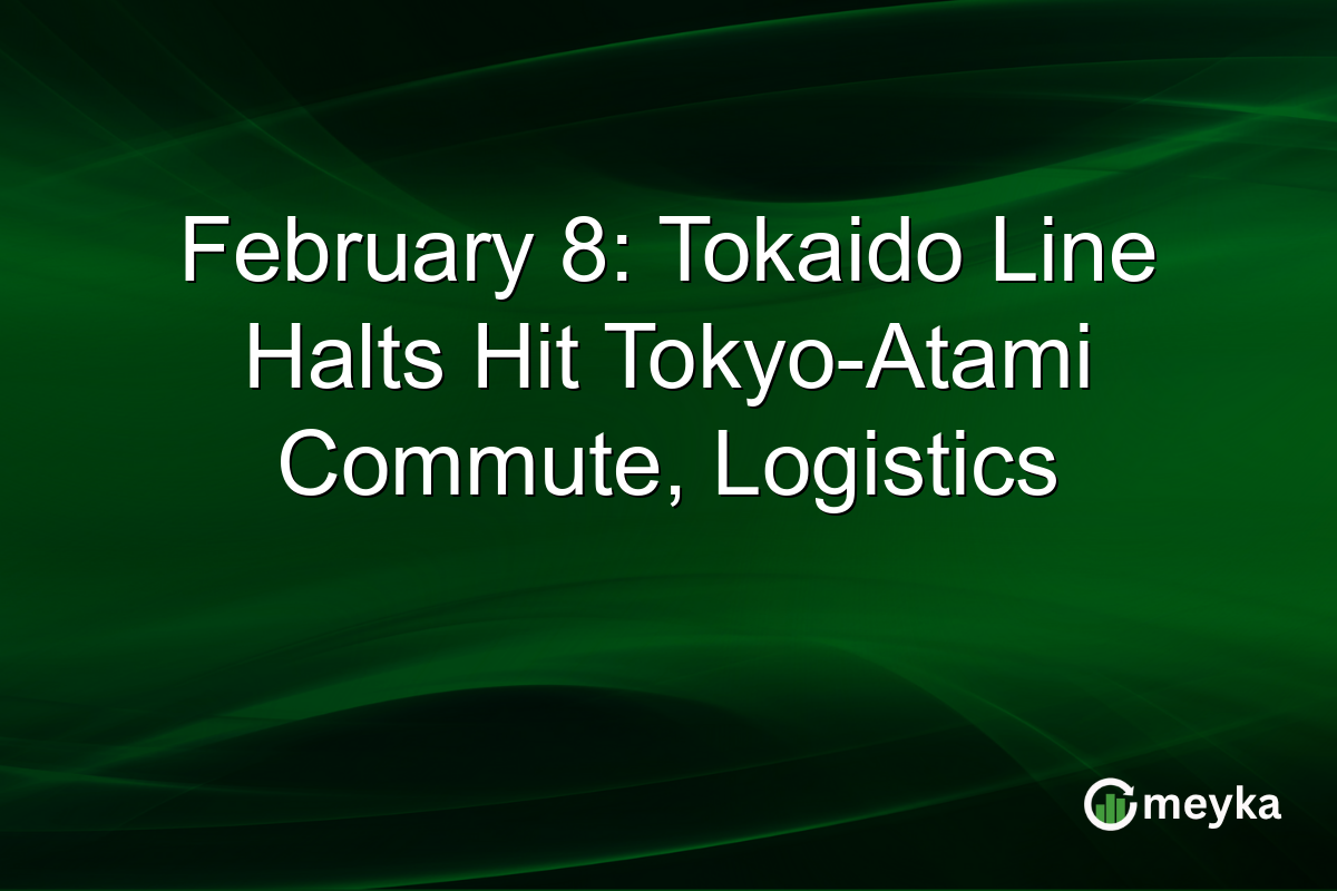 February 8: Tokaido Line Halts Hit Tokyo-Atami Commute, Logistics
