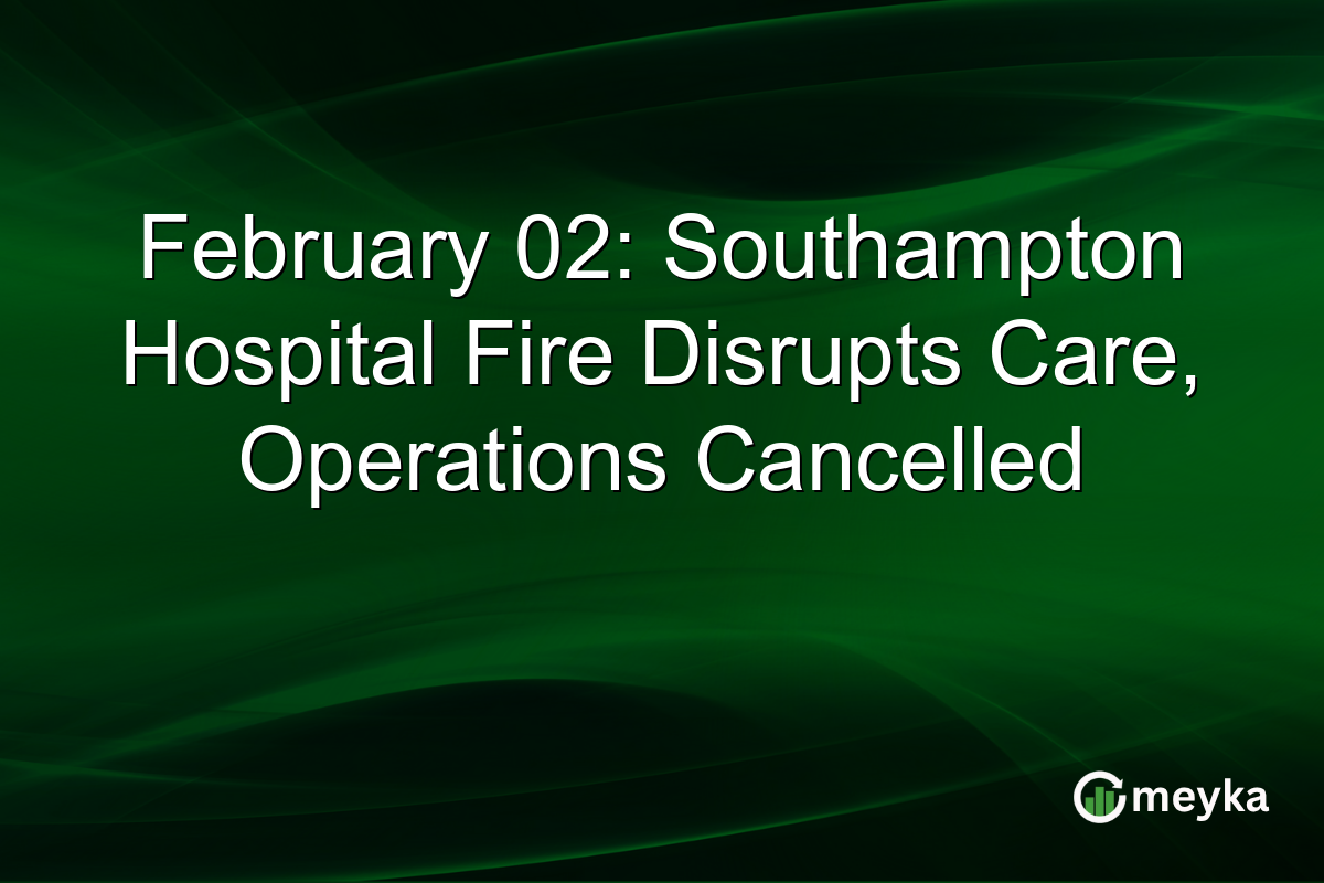 February 02: Southampton Hospital Fire Disrupts Care, Operations Cancelled