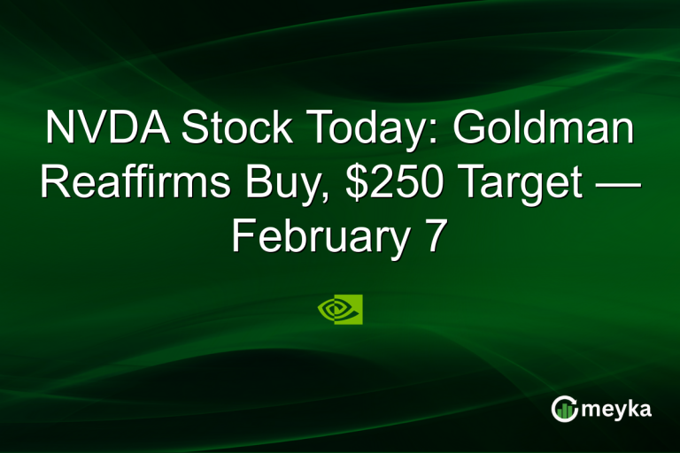 NVDA Stock Today: Goldman Reaffirms Buy, $250 Target — February 7