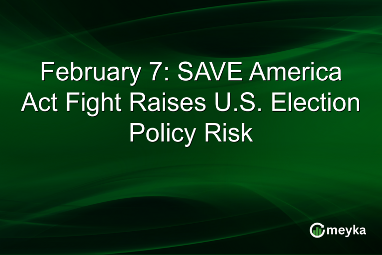February 7: SAVE America Act Fight Raises U.S. Election Policy Risk