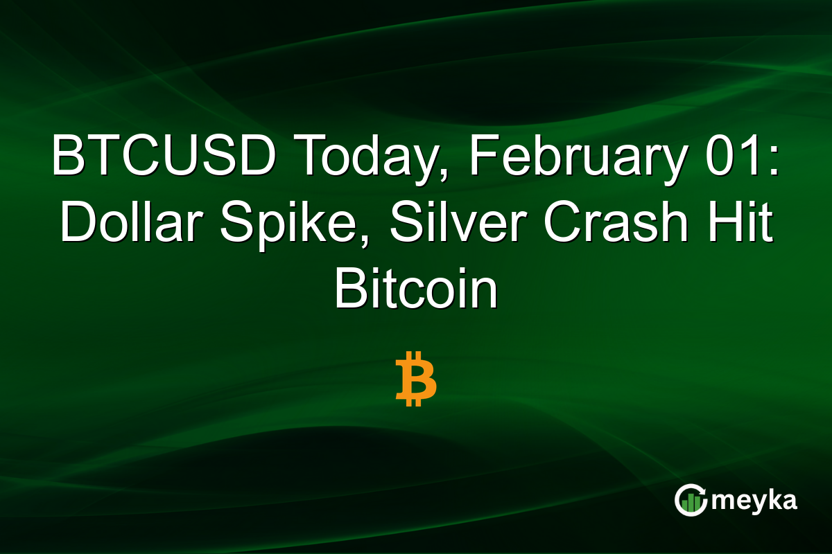 BTCUSD Today, February 01: Dollar Spike, Silver Crash Hit Bitcoin