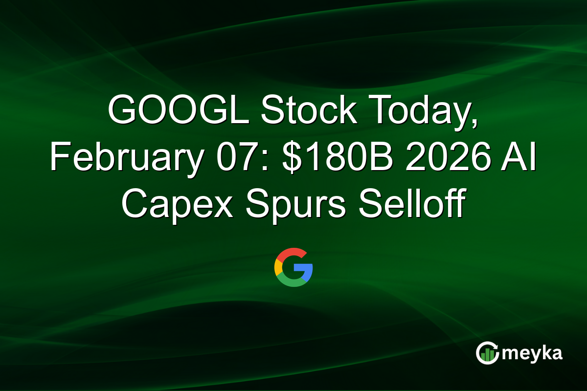 GOOGL Stock Today, February 07: $180B 2026 AI Capex Spurs Selloff