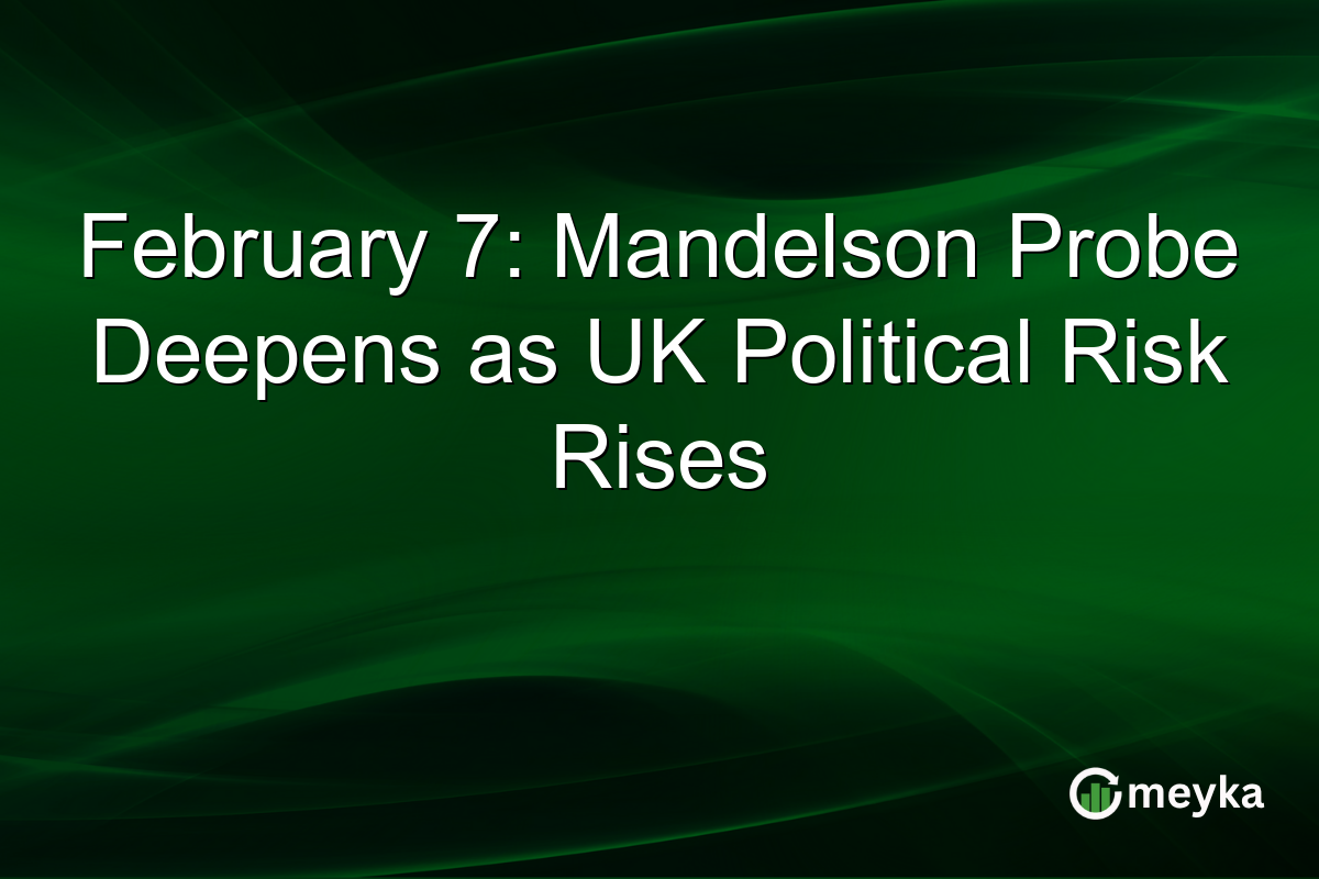 February 7: Mandelson Probe Deepens as UK Political Risk Rises