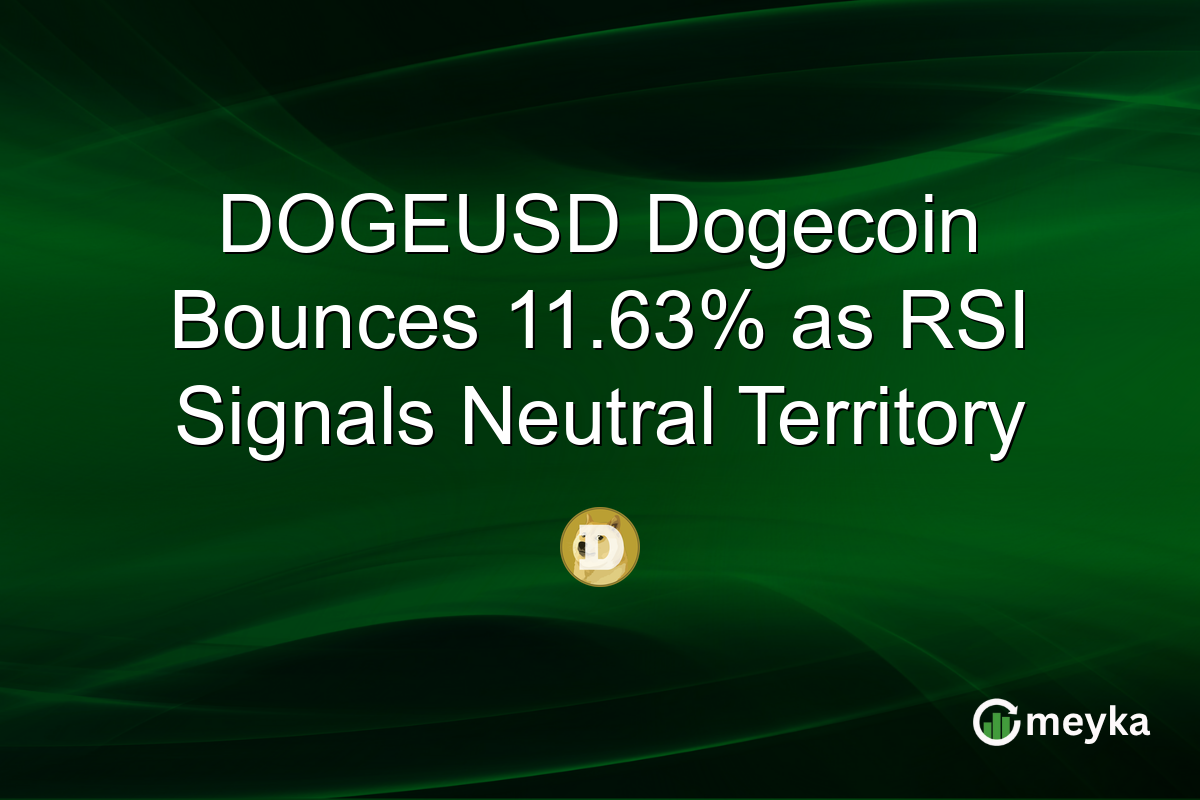 DOGEUSD Dogecoin Bounces 11.63% as RSI Signals Neutral Territory