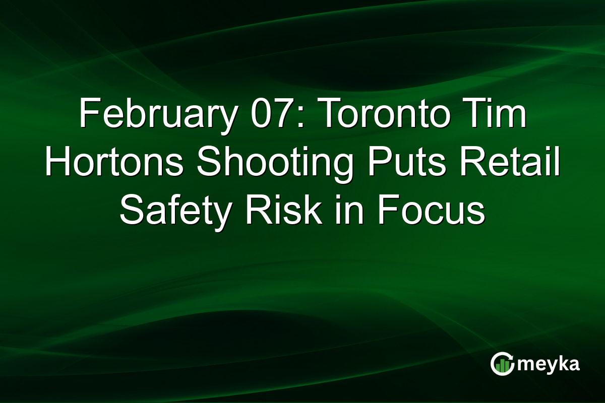 February 07: Toronto Tim Hortons Shooting Puts Retail Safety Risk in Focus