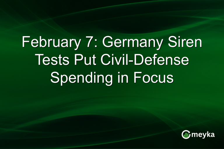 February 7: Germany Siren Tests Put Civil-Defense Spending in Focus