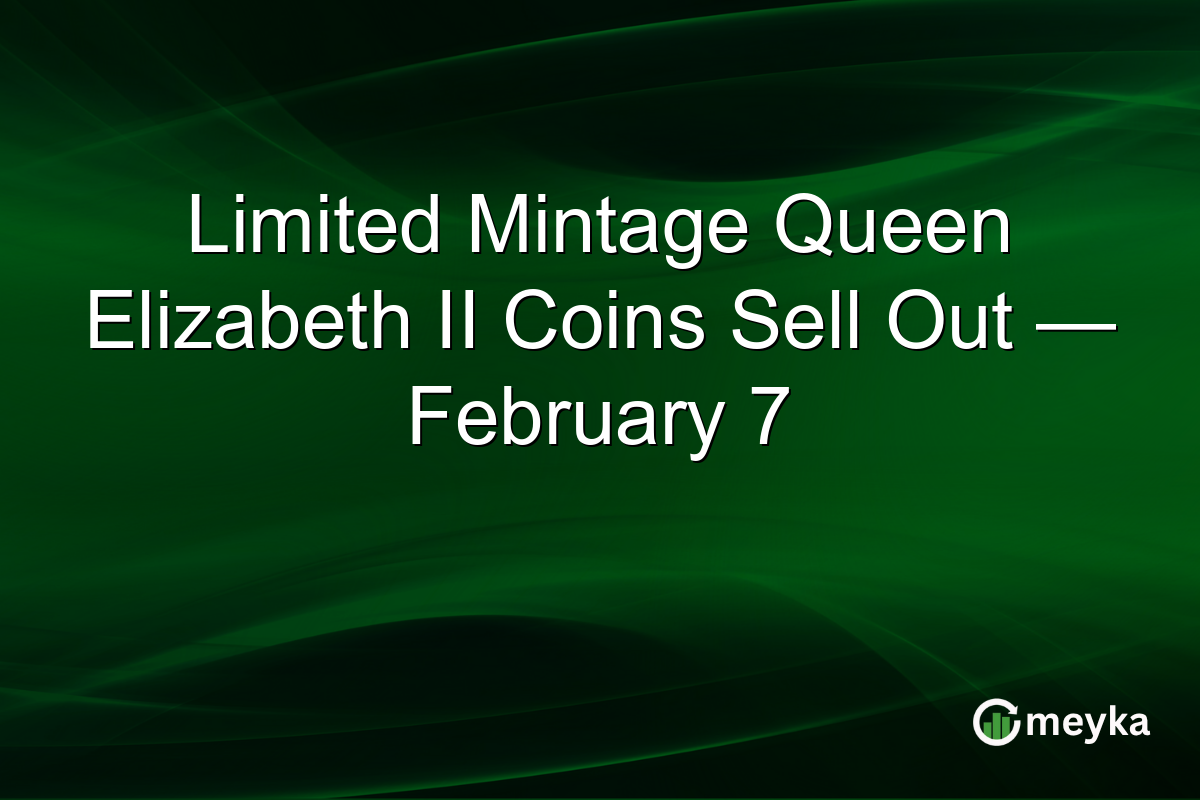 Limited Mintage Queen Elizabeth II Coins Sell Out — February 7