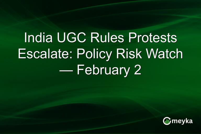 India UGC Rules Protests Escalate: Policy Risk Watch — February 2
