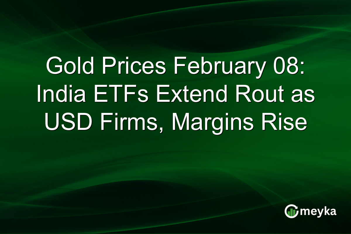 Gold Prices February 08: India ETFs Extend Rout as USD Firms, Margins Rise