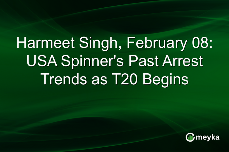 Harmeet Singh, February 08: USA Spinner's Past Arrest Trends as T20 Begins