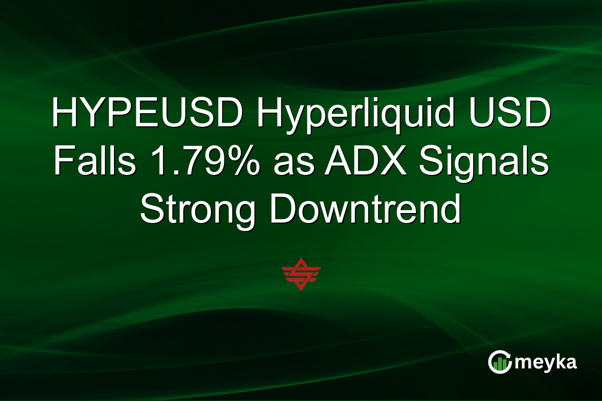 HYPEUSD Hyperliquid USD Falls 1.79% as ADX Signals Strong Downtrend