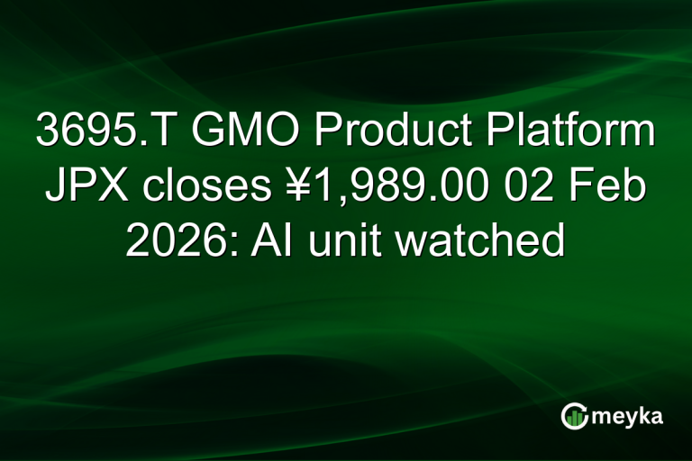 3695.T GMO Product Platform JPX closes ¥1,989.00 02 Feb 2026: AI unit watched