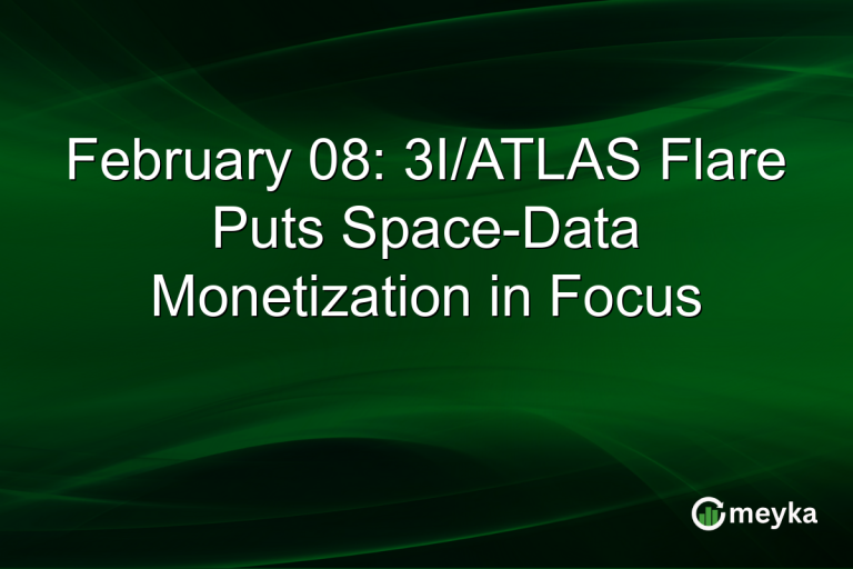 February 08: 3I/ATLAS Flare Puts Space-Data Monetization in Focus
