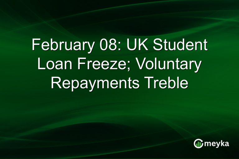 February 08: UK Student Loan Freeze; Voluntary Repayments Treble