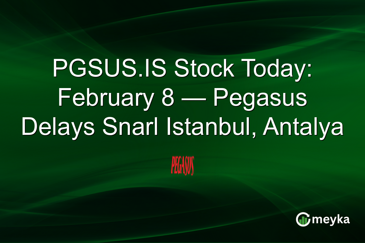 PGSUS.IS Stock Today: February 8 — Pegasus Delays Snarl Istanbul, Antalya