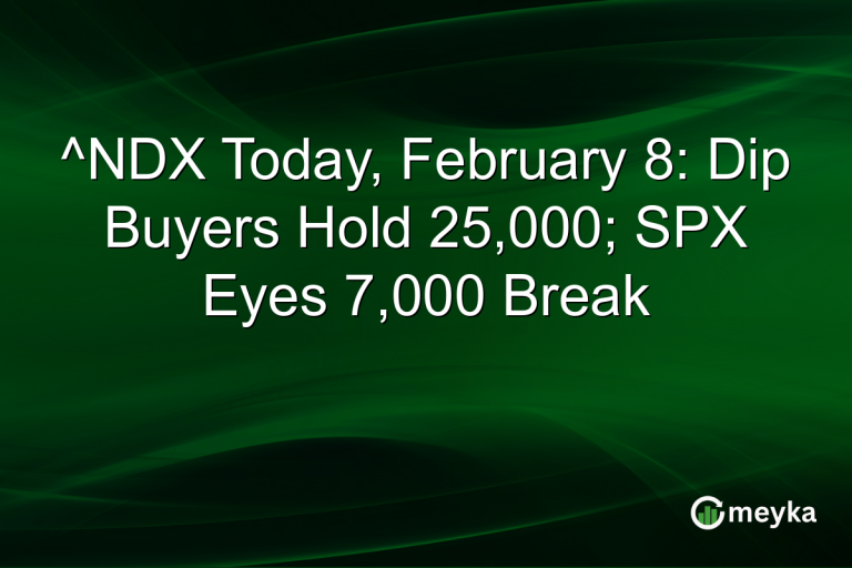 ^NDX Today, February 8: Dip Buyers Hold 25,000; SPX Eyes 7,000 Break