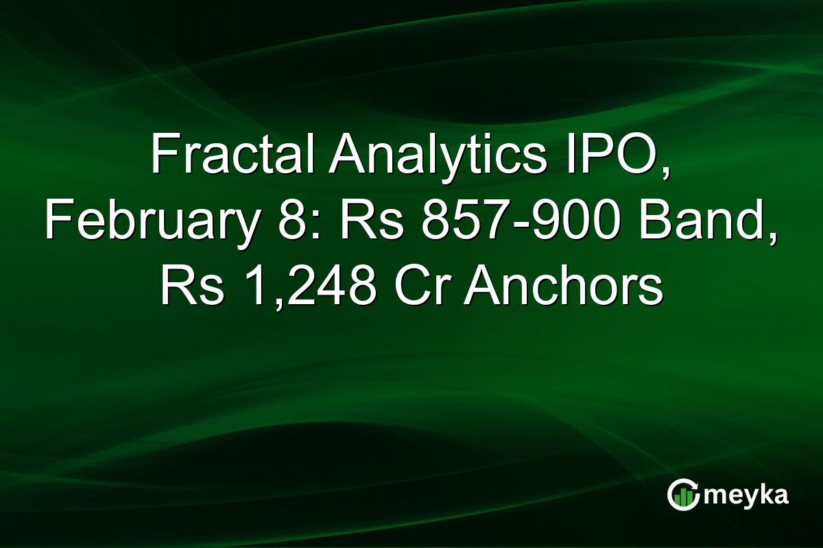 Fractal Analytics IPO, February 8: Rs 857-900 Band, Rs 1,248 Cr Anchors