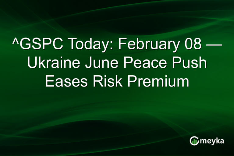 ^GSPC Today: February 08 — Ukraine June Peace Push Eases Risk Premium