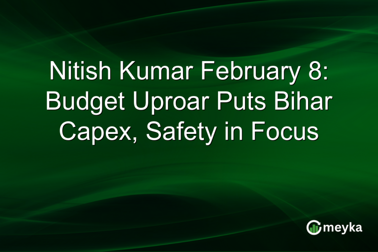 Nitish Kumar February 8: Budget Uproar Puts Bihar Capex, Safety in Focus