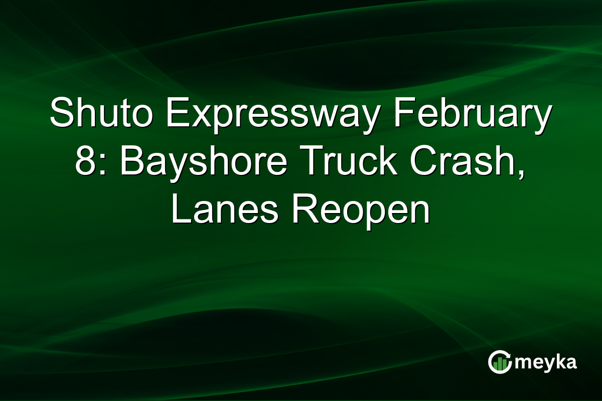 Shuto Expressway February 8: Bayshore Truck Crash, Lanes Reopen