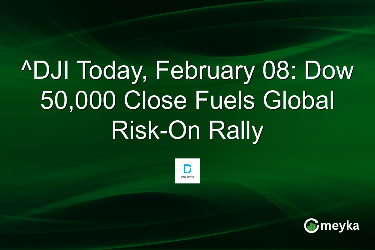 ^DJI Today, February 08: Dow 50,000 Close Fuels Global Risk-On Rally