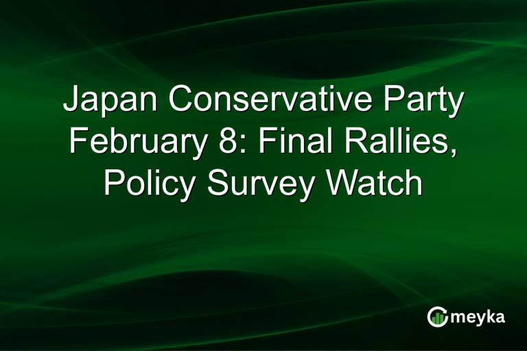 Japan Conservative Party February 8: Final Rallies, Policy Survey Watch