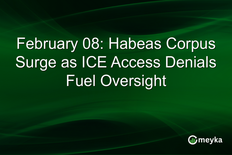 February 08: Habeas Corpus Surge as ICE Access Denials Fuel Oversight