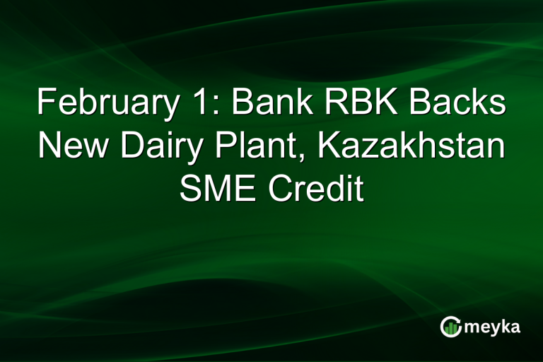 February 1: Bank RBK Backs New Dairy Plant, Kazakhstan SME Credit