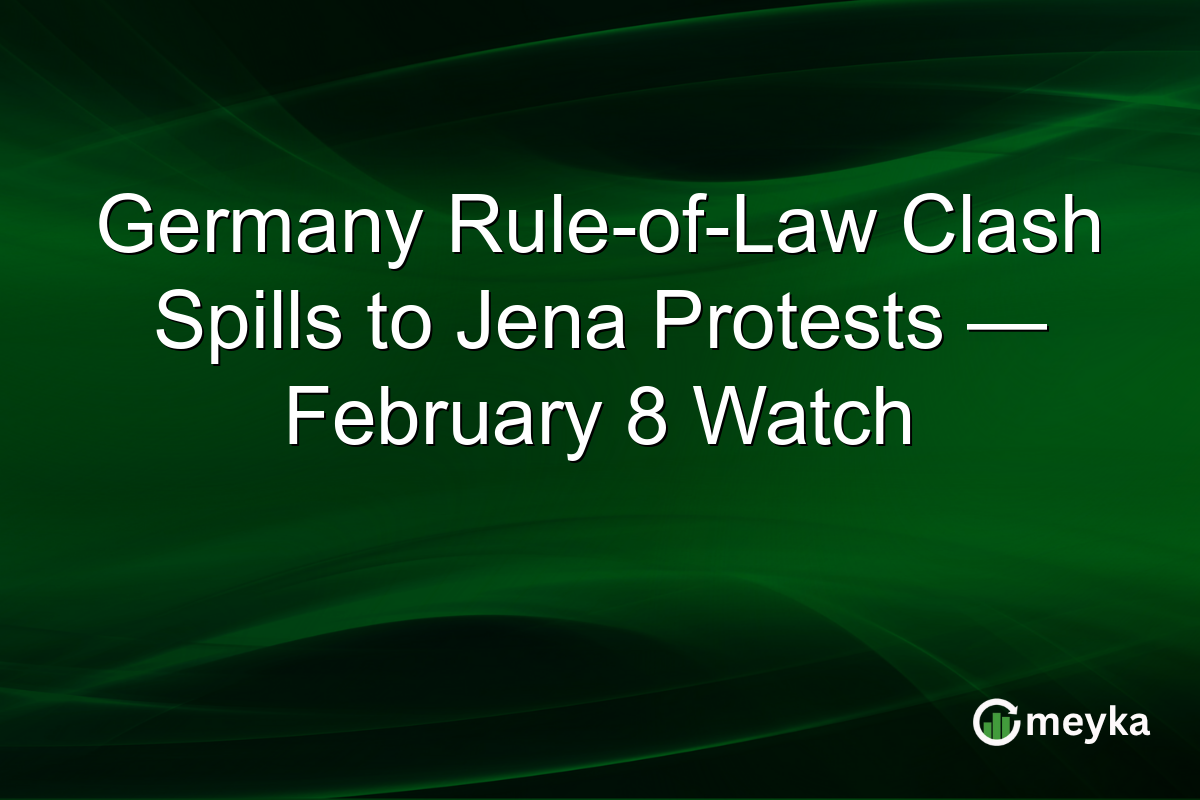 Germany Rule-of-Law Clash Spills to Jena Protests — February 8 Watch